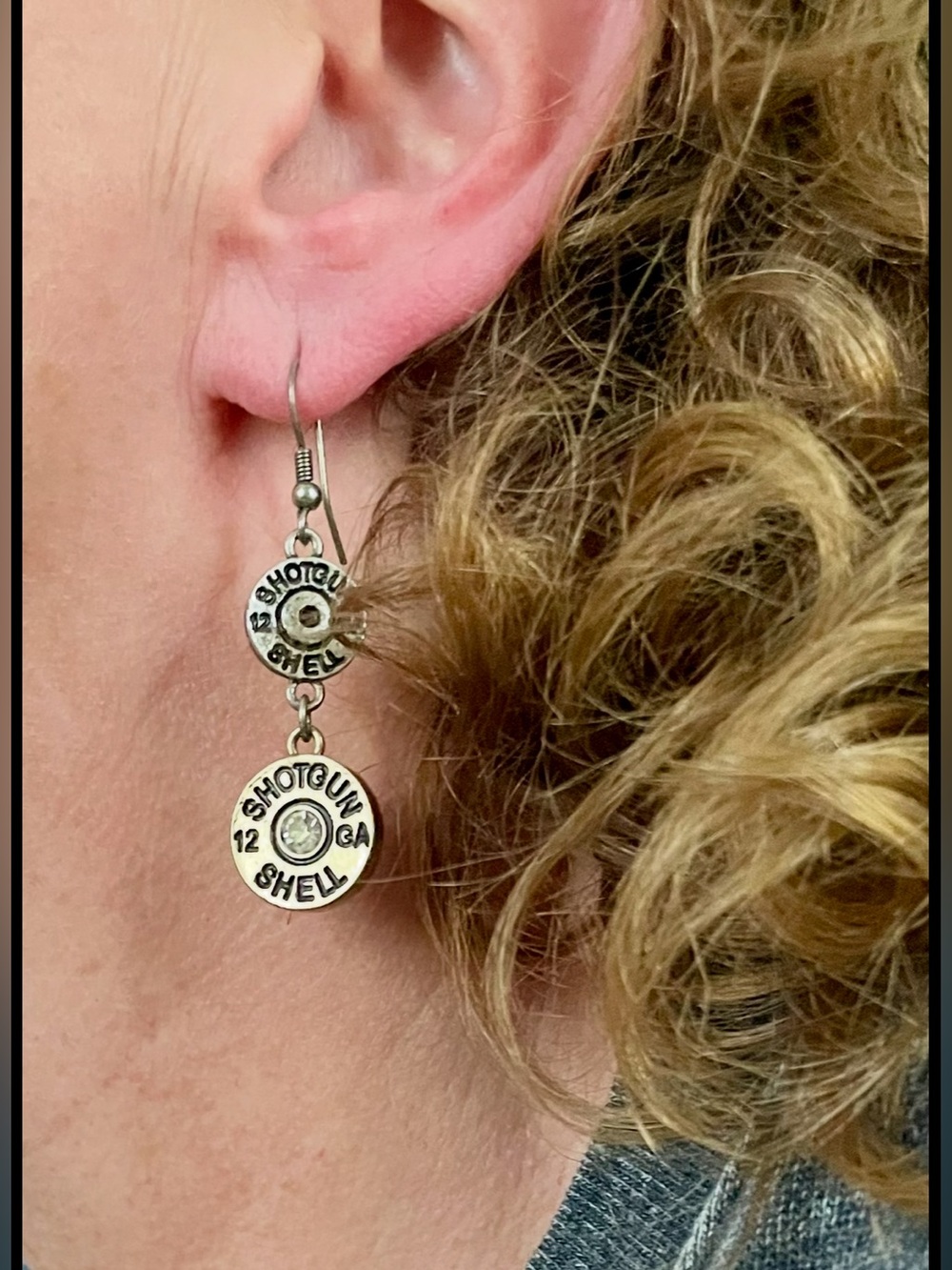 Shotgun Shell Dangle Earrings - Picture 5 of 5